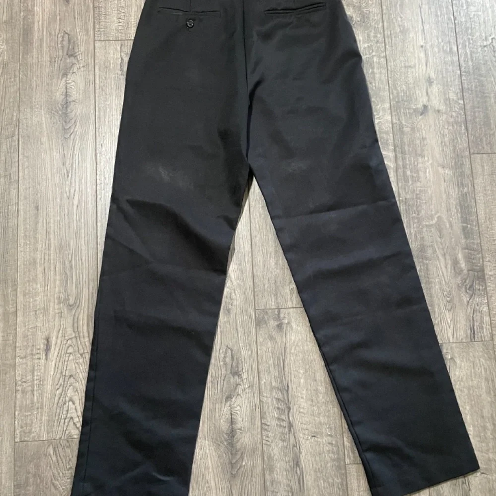 Men’s Black Puritan Dress Slacks Size  30x32 with hidden elastic extenders - Picture 3 of 7